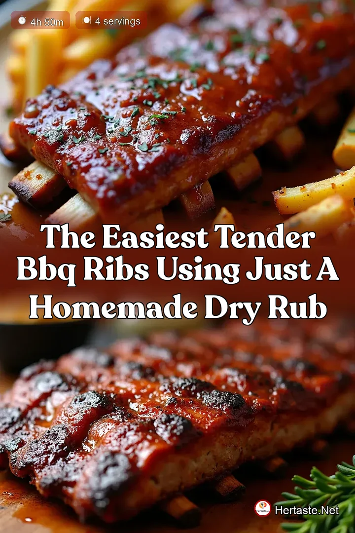 The Easiest Tender BBQ Ribs Using Just a Homemade Dry Rub