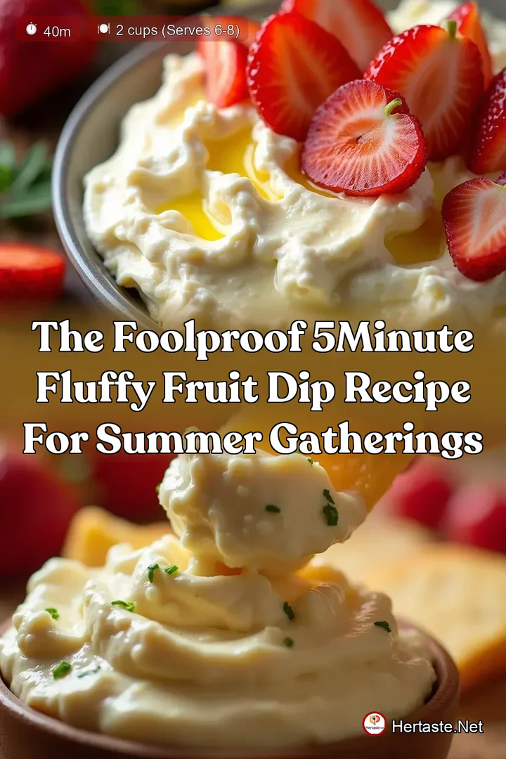 The Foolproof 5Minute Fluffy Fruit Dip Recipe for Summer Gatherings