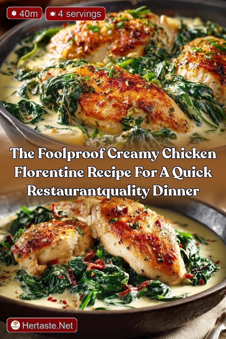 The Foolproof Creamy Chicken Florentine Recipe for a Quick RestaurantQuality Dinner