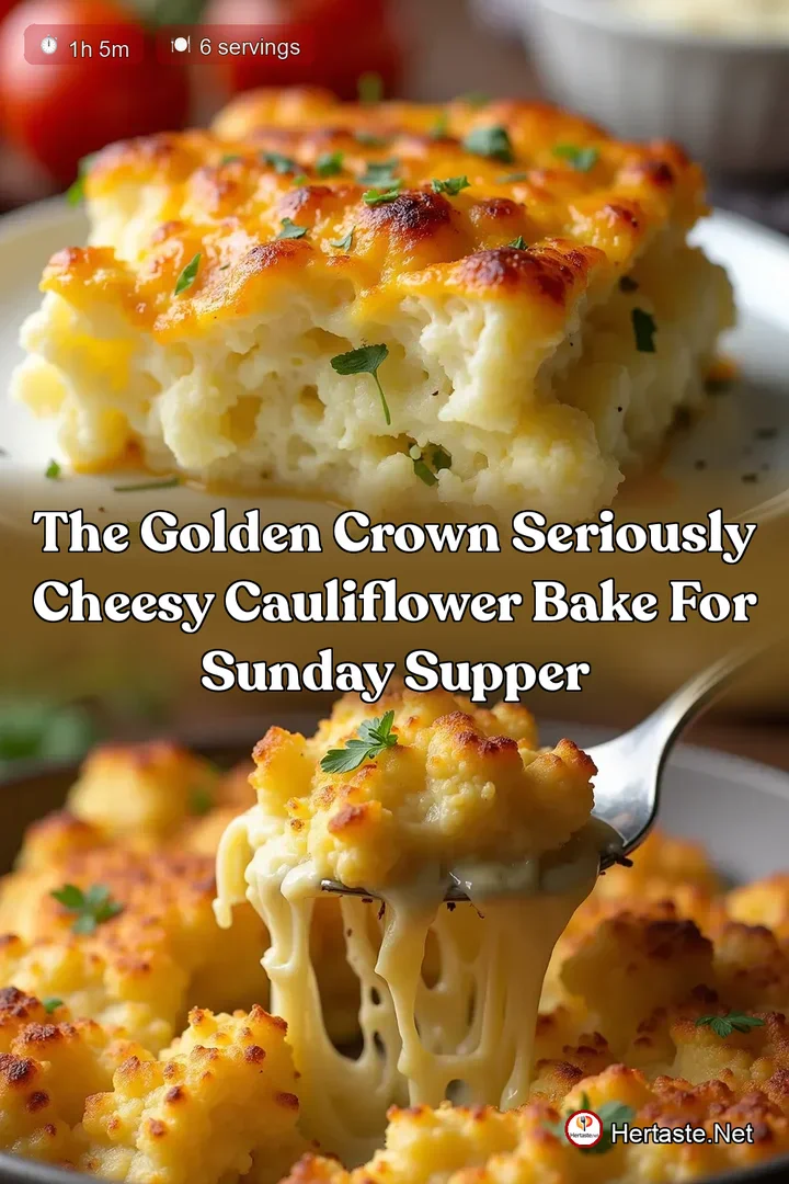The Golden Crown Seriously Cheesy Cauliflower Bake for Sunday Supper