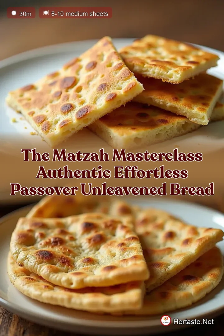 The Matzah Masterclass Authentic Effortless Passover Unleavened Bread