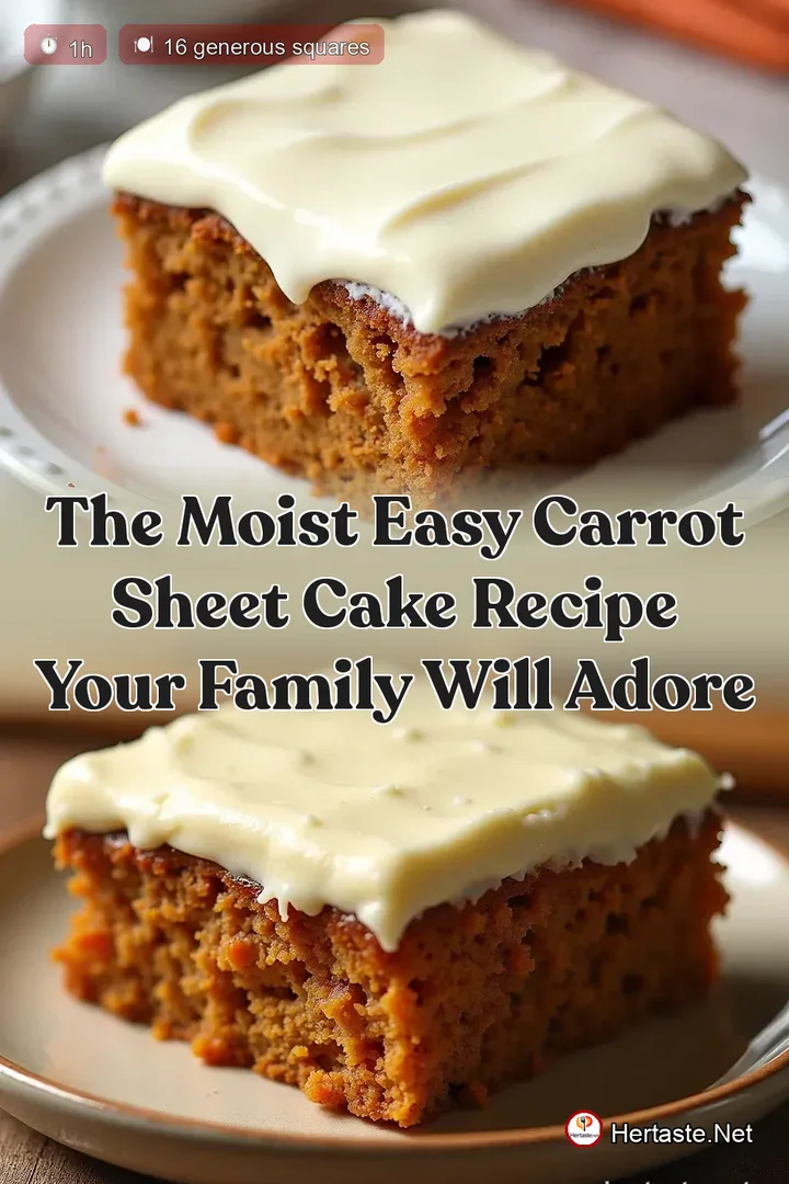 The Moist Easy Carrot Sheet Cake Recipe Your Family Will Adore