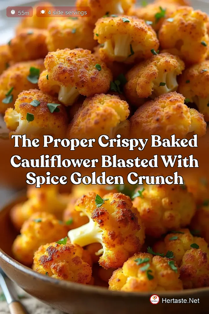 The Proper Crispy Baked Cauliflower Blasted with Spice Golden Crunch