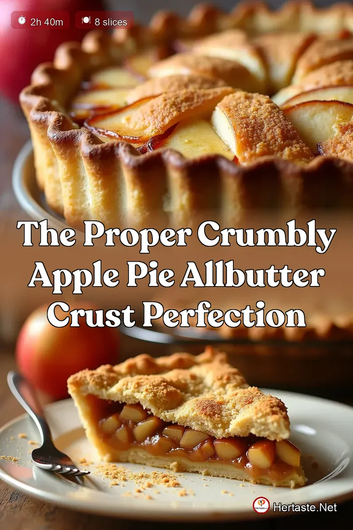 The Proper Crumbly Apple Pie AllButter Crust Perfection