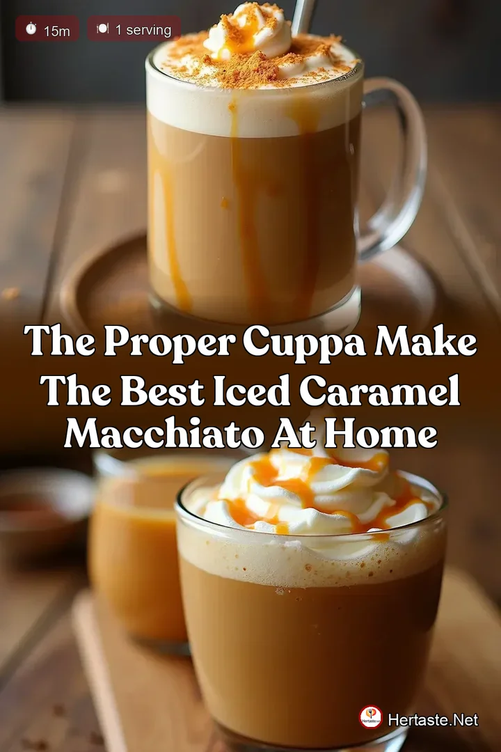 The Proper Cuppa Make the Best Iced Caramel Macchiato at Home