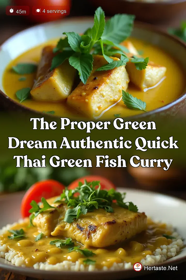 The Proper Green Dream Authentic Quick Thai Green Fish Curry