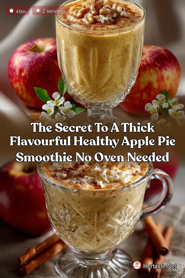 The Secret to a Thick Flavourful Healthy Apple Pie Smoothie No Oven Needed