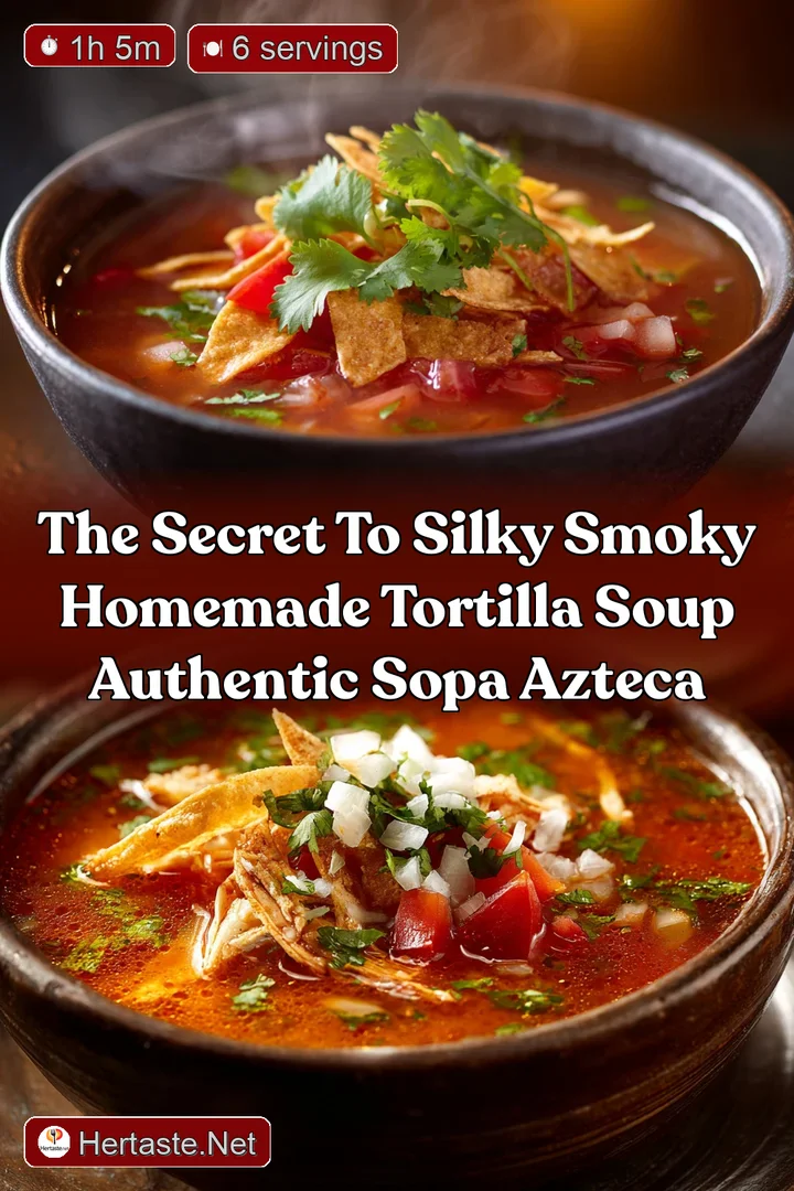 The Secret to Silky Smoky Homemade Tortilla Soup Authentic Sopa Azteca