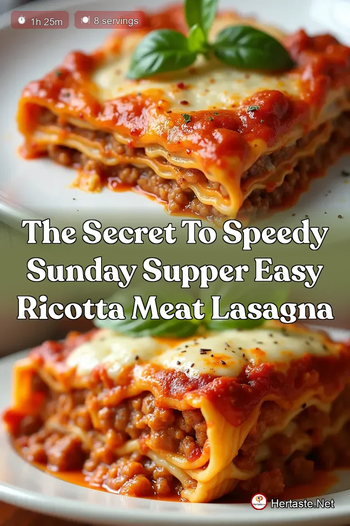 The Secret to Speedy Sunday Supper Easy Ricotta Meat Lasagna