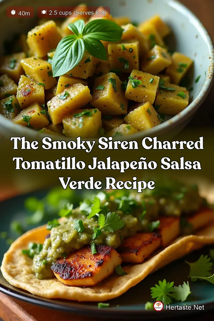 The Smoky Siren Charred Tomatillo Jalape&ntilde;o Salsa Verde Recipe