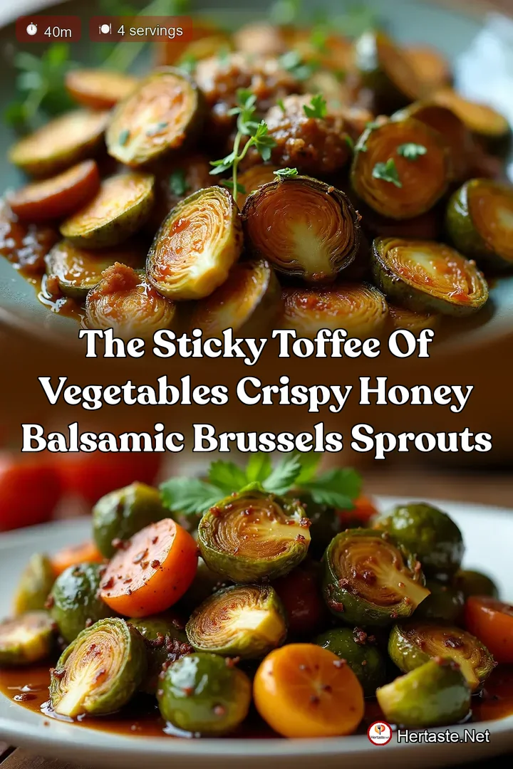 The Sticky Toffee of Vegetables Crispy Honey Balsamic Brussels Sprouts