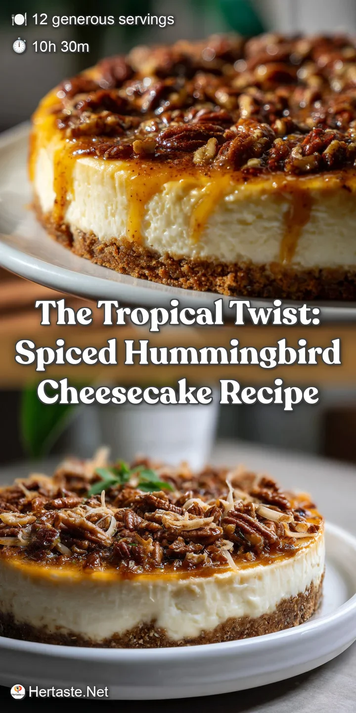The Tropical Twist: Spiced Hummingbird Cheesecake Recipe