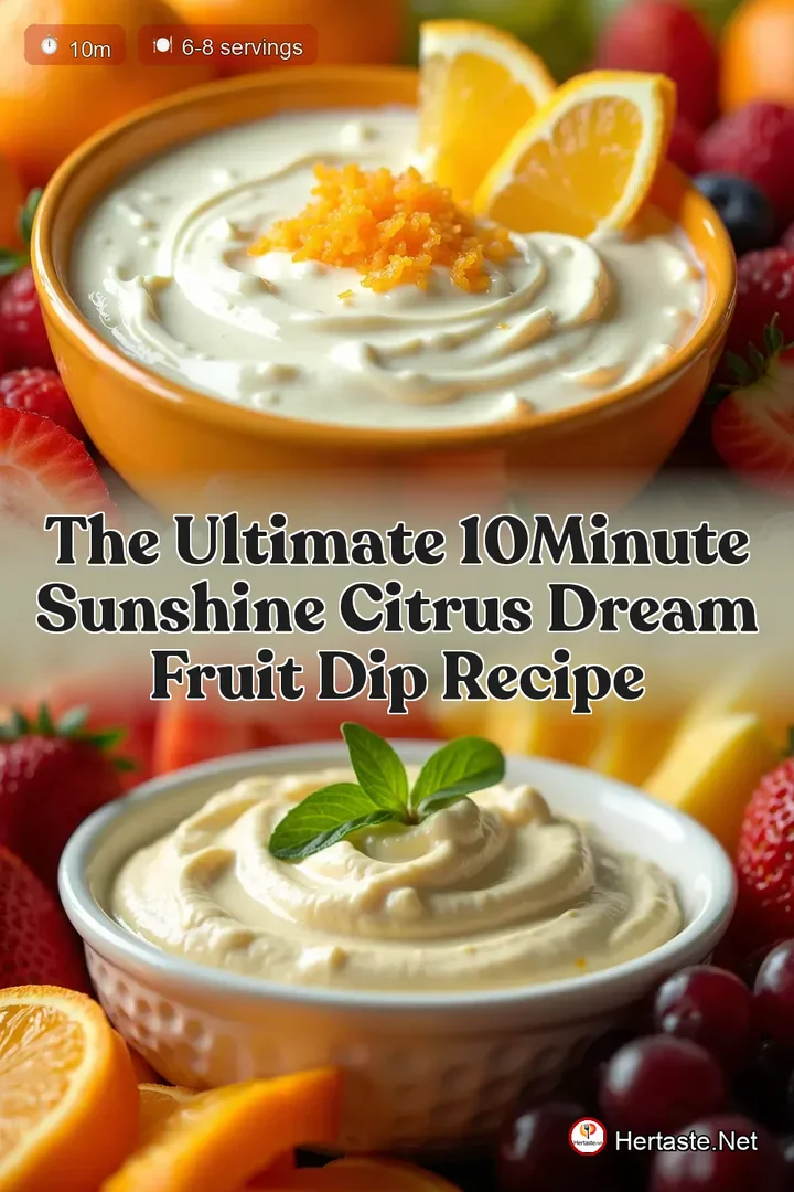 The Ultimate 10Minute Sunshine Citrus Dream Fruit Dip Recipe