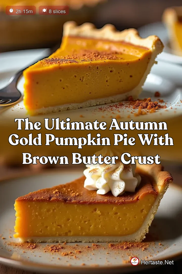The Ultimate Autumn Gold Pumpkin Pie with Brown Butter Crust