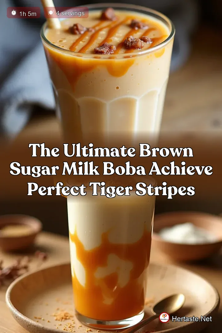 The Ultimate Brown Sugar Milk Boba Achieve Perfect Tiger Stripes