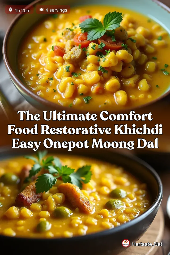 The Ultimate Comfort Food Restorative Khichdi Easy OnePot Moong Dal
