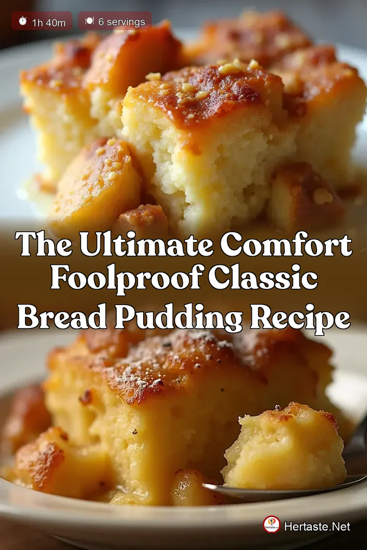The Ultimate Comfort Foolproof Classic Bread Pudding Recipe