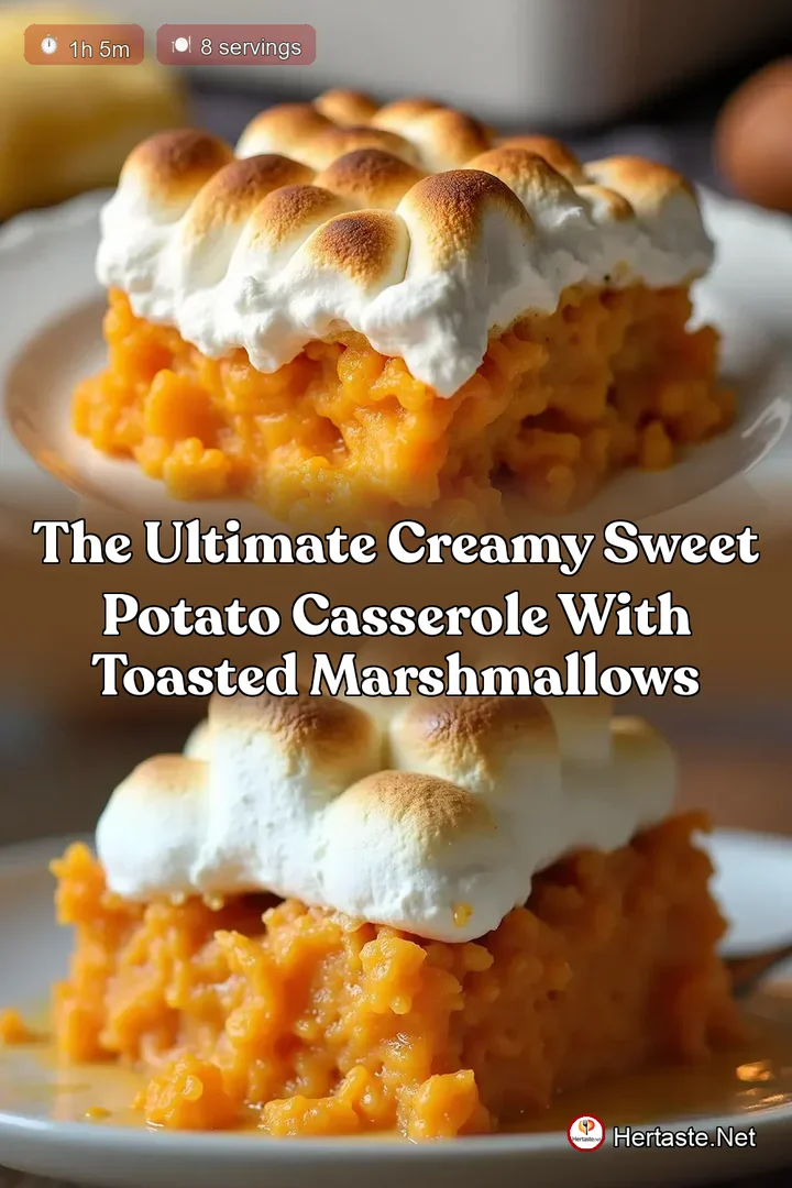 The Ultimate Creamy Sweet Potato Casserole with Toasted Marshmallows