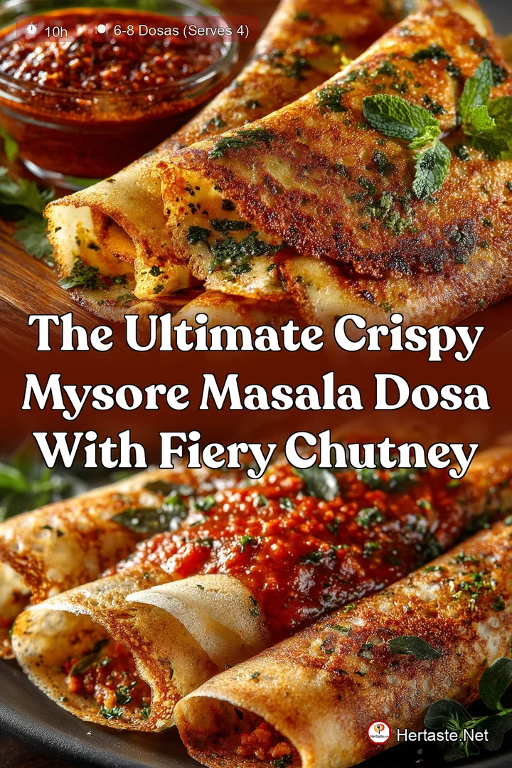The Ultimate Crispy Mysore Masala Dosa with Fiery Chutney