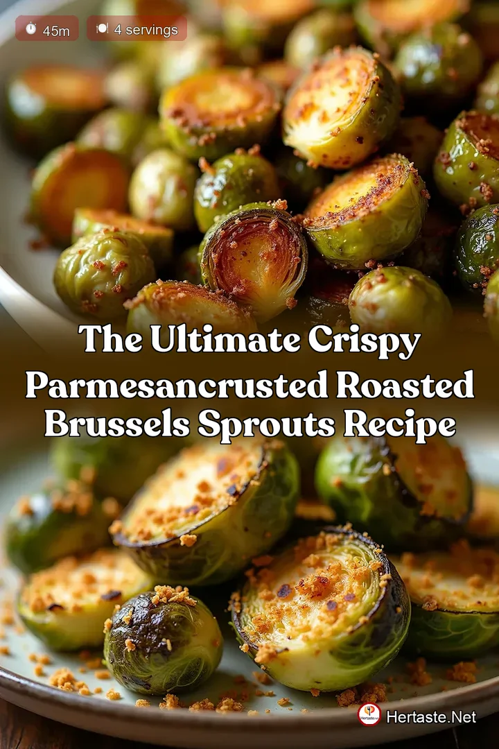 The Ultimate Crispy ParmesanCrusted Roasted Brussels Sprouts Recipe