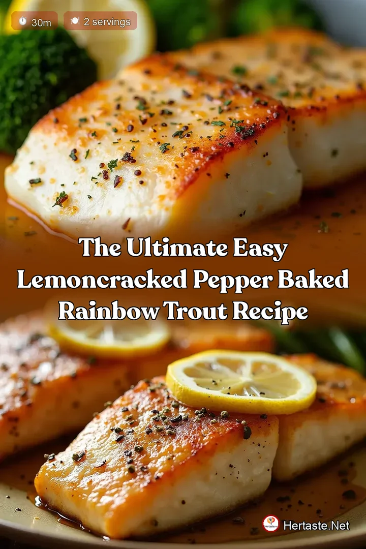The Ultimate Easy LemonCracked Pepper Baked Rainbow Trout Recipe