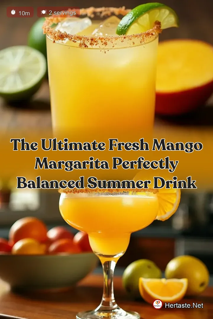 The Ultimate Fresh Mango Margarita Perfectly Balanced Summer Drink