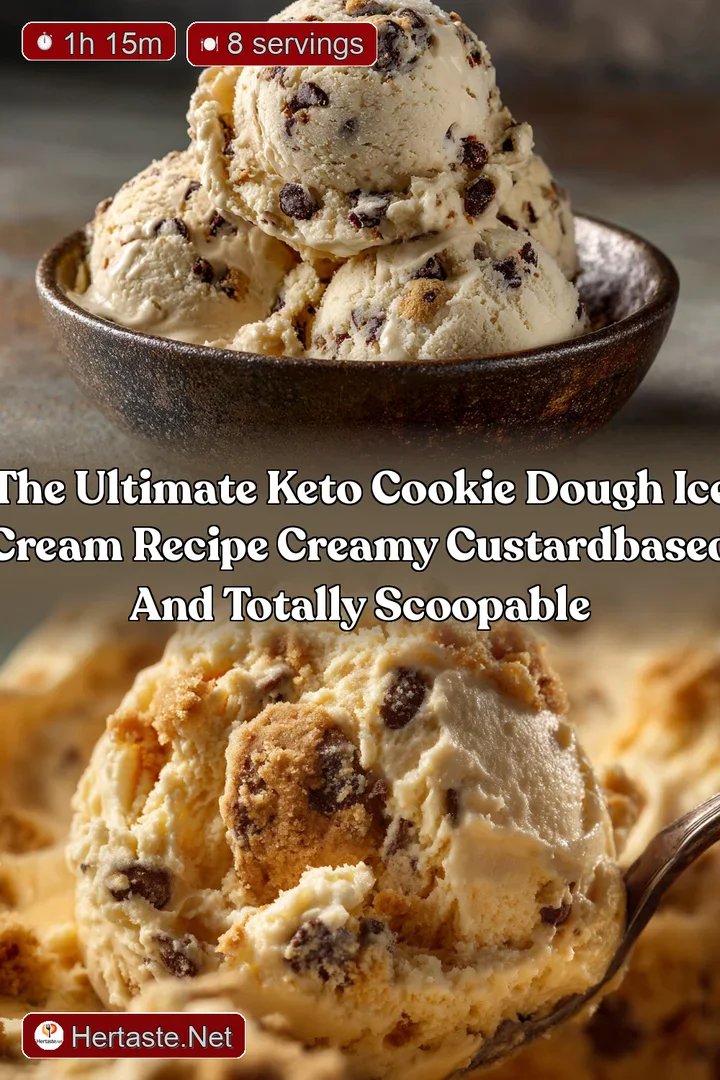 The Ultimate Keto Cookie Dough Ice Cream Recipe Creamy CustardBased and Totally Scoopable