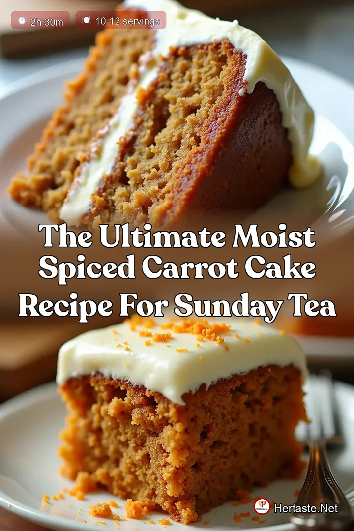 The Ultimate Moist Spiced Carrot Cake Recipe for Sunday Tea
