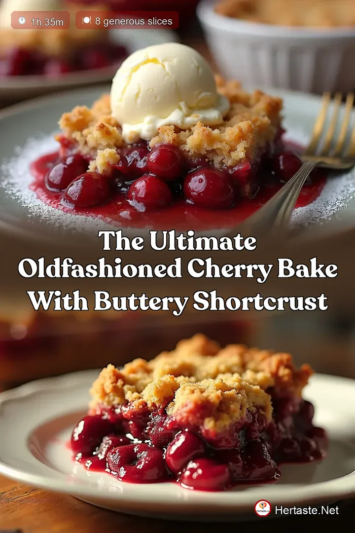 The Ultimate OldFashioned Cherry Bake with Buttery Shortcrust