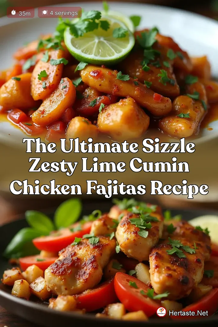 The Ultimate Sizzle Zesty Lime Cumin Chicken Fajitas Recipe