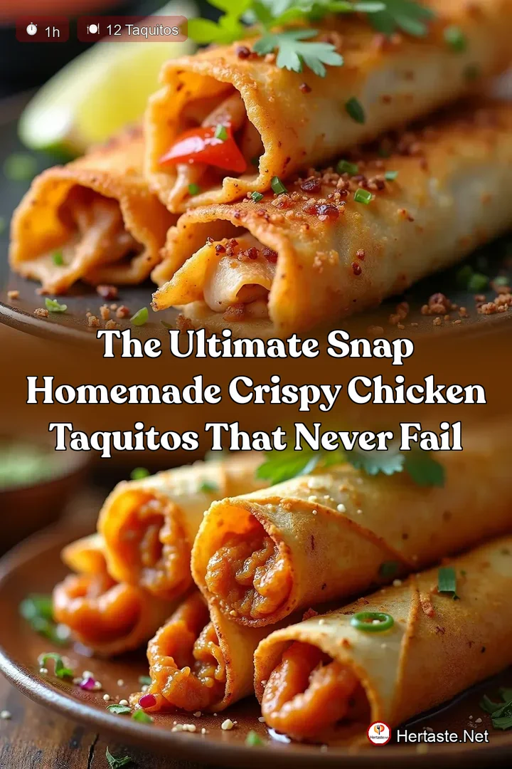 The Ultimate Snap Homemade Crispy Chicken Taquitos That Never Fail