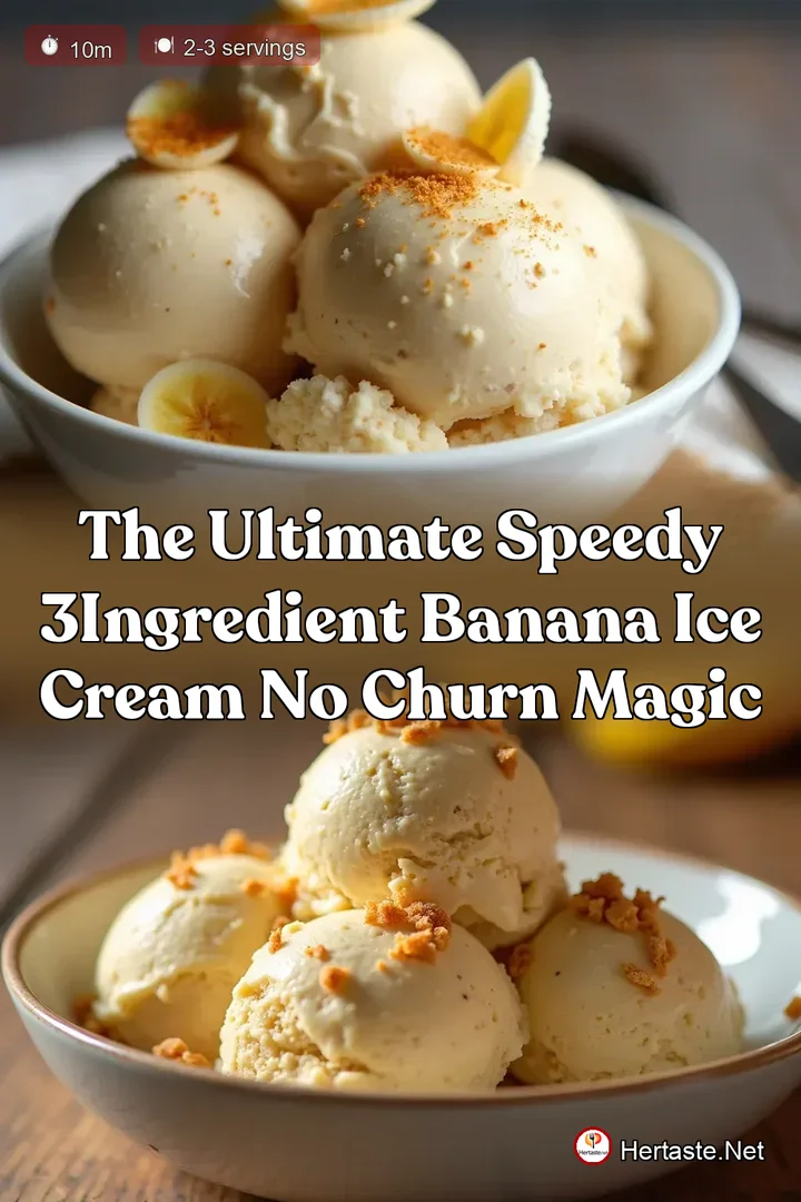 The Ultimate Speedy 3Ingredient Banana Ice Cream No Churn Magic