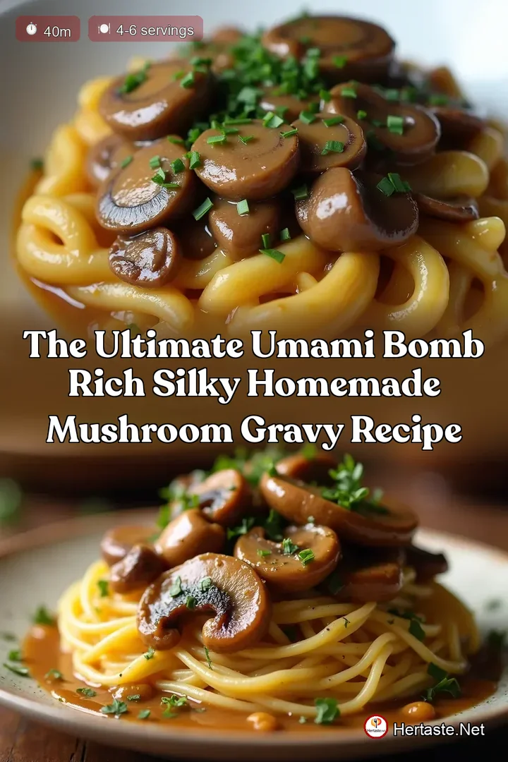 The Ultimate Umami Bomb Rich Silky Homemade Mushroom Gravy Recipe