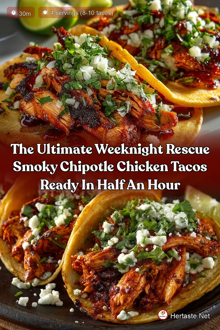 The ultimate weeknight rescue Smoky Chipotle Chicken Tacos ready in half an hour