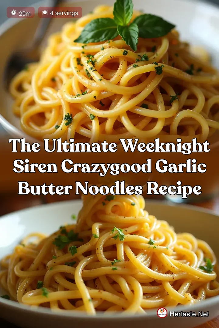 The Ultimate Weeknight Siren CrazyGood Garlic Butter Noodles Recipe