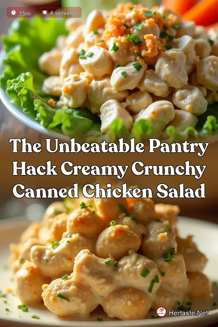 The Unbeatable Pantry Hack Creamy Crunchy Canned Chicken Salad
