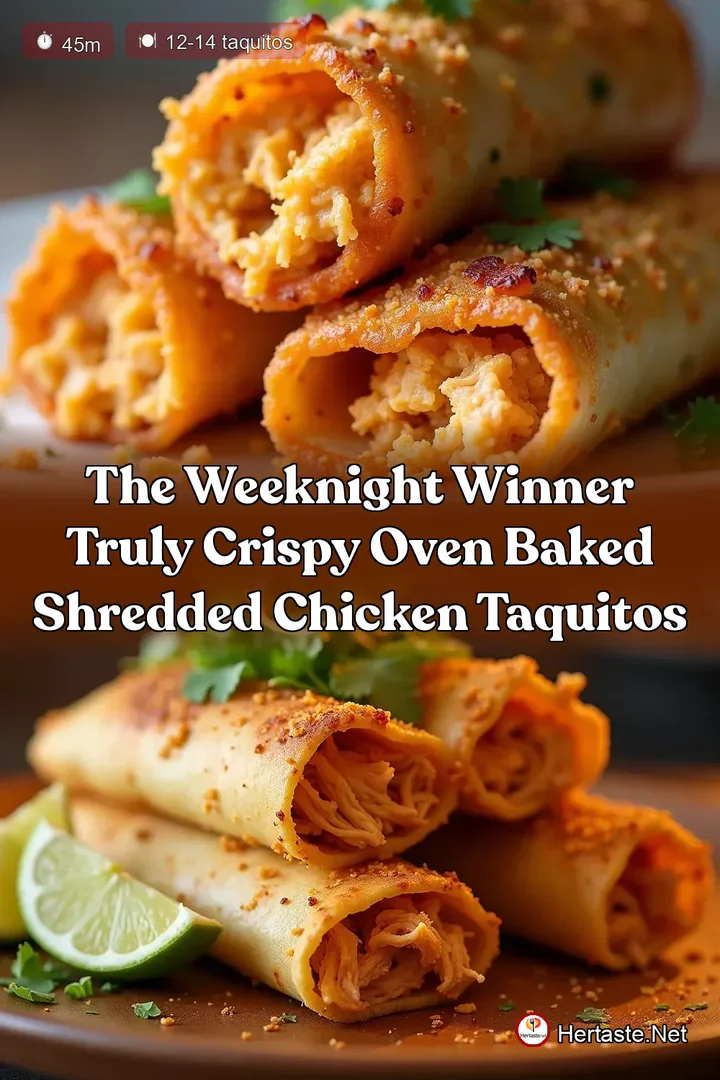 The Weeknight Winner Truly Crispy Oven Baked Shredded Chicken Taquitos