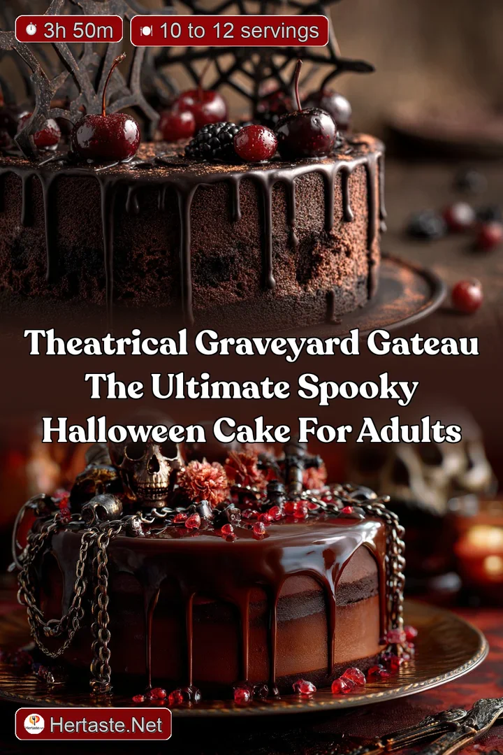 Theatrical Graveyard Gateau The Ultimate Spooky Halloween Cake for Adults