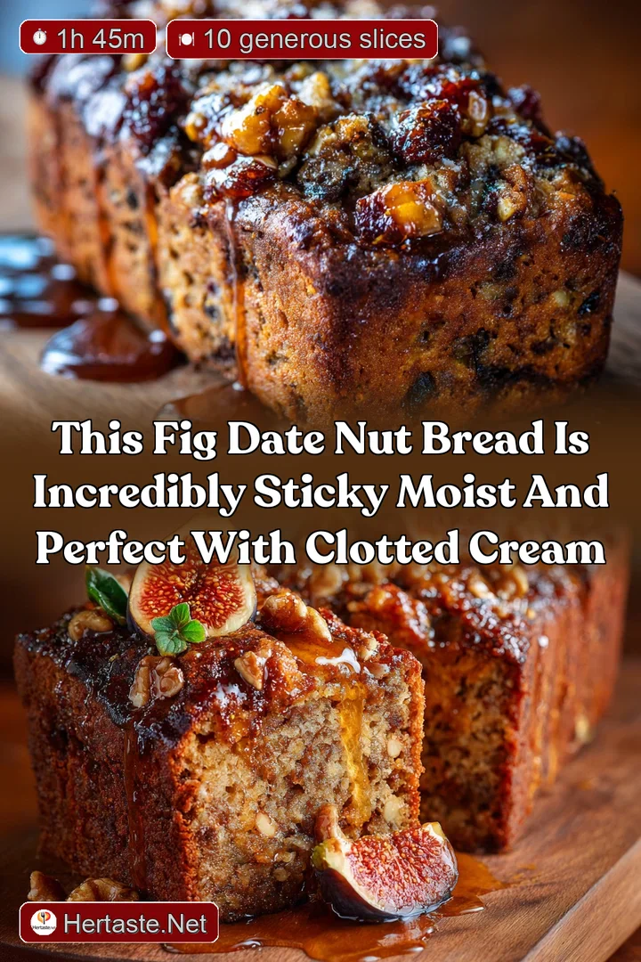 This Fig Date Nut Bread is incredibly sticky moist and perfect with clotted cream