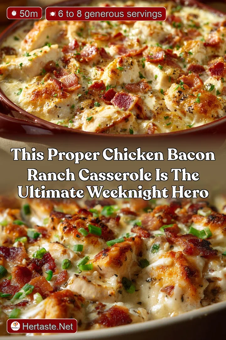 This Proper Chicken Bacon Ranch Casserole is the Ultimate Weeknight Hero