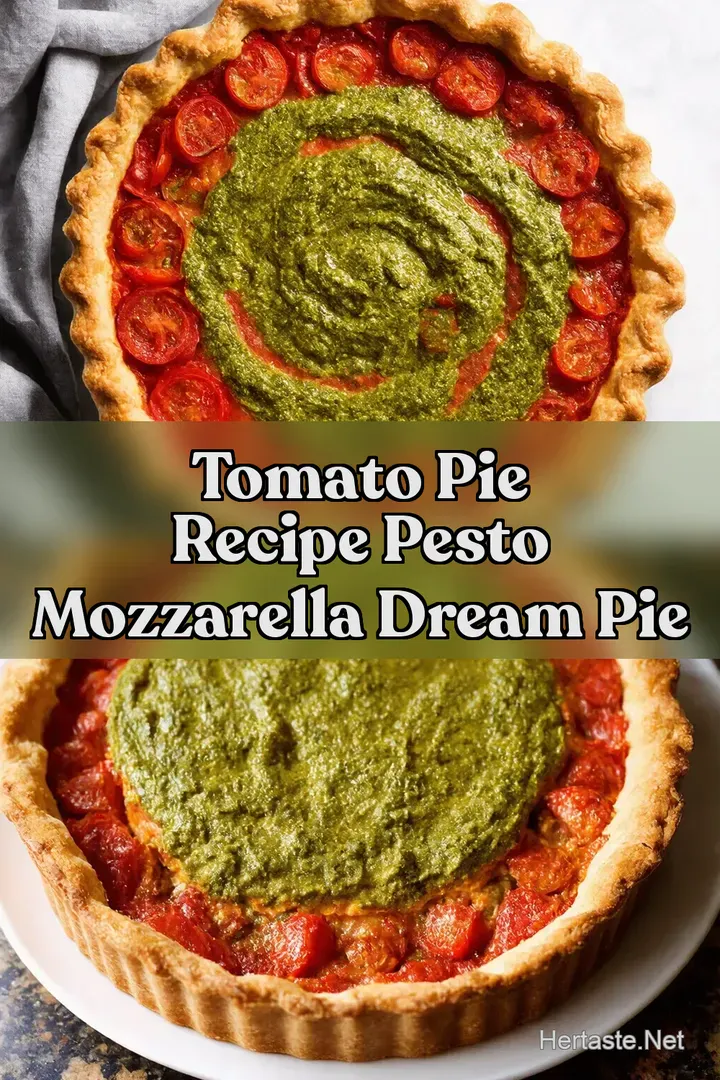Tomato Pie Recipe Pesto Mozzarella Dream Pie