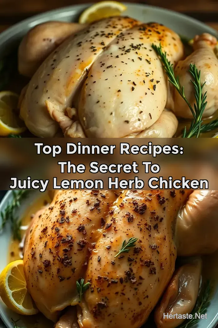 Top Dinner Recipes: The Secret To Juicy Lemon Herb Chicken