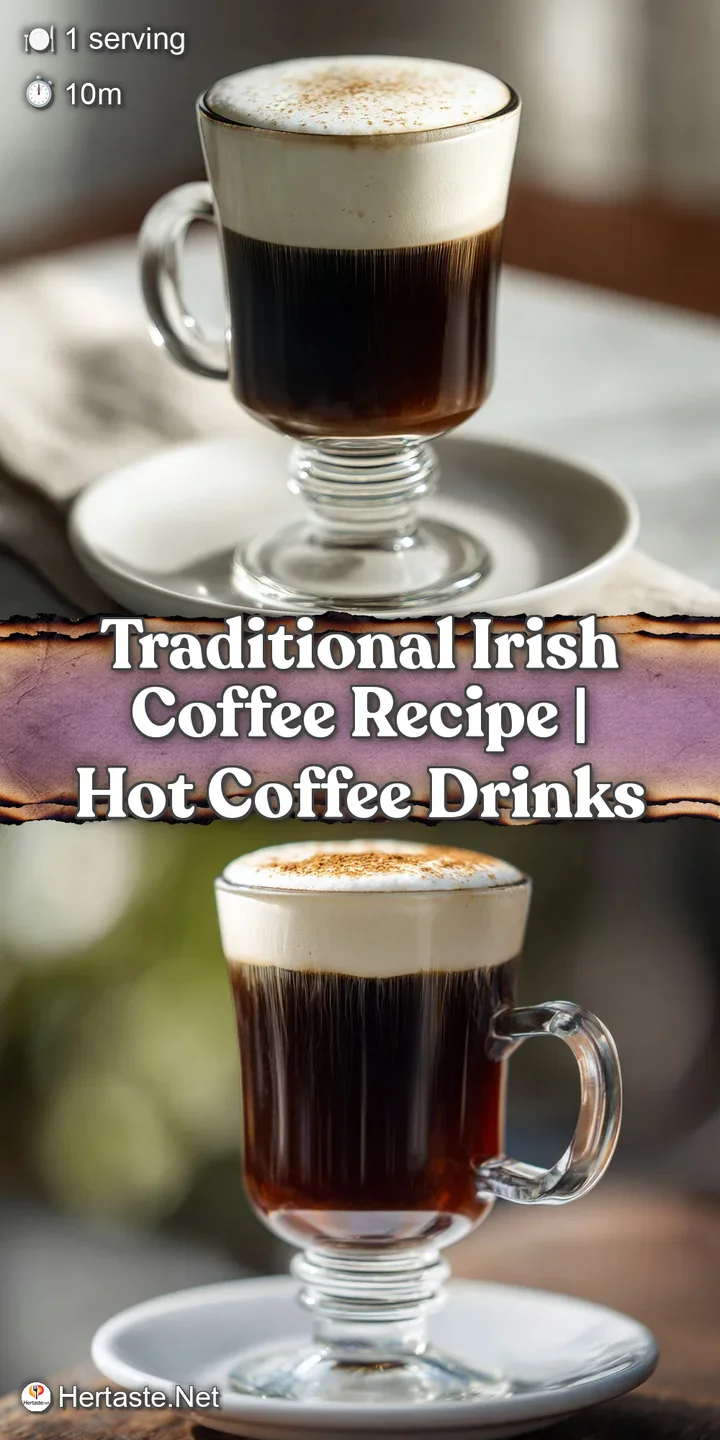 Close-up of Irish coffee: swirling layers of dark coffee and luscious cream, promising a rich, aromatic, and indulgent exp...
