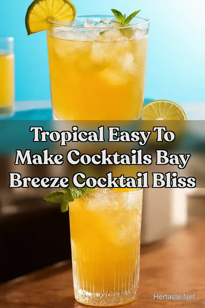 Tropical Easy To Make Cocktails Bay Breeze Cocktail Bliss : PIN FOR LATER Tropical Easy To Make Cocktails Bay Breeze Cocktail Bliss