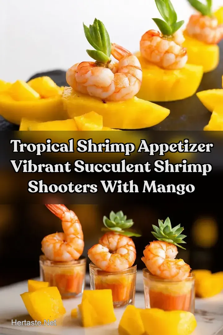 Tropical Shrimp Appetizer Vibrant Succulent Shrimp Shooters With Mango