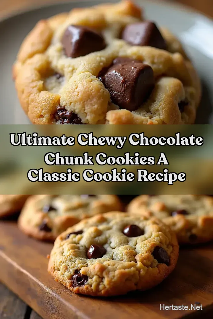 Ultimate Chewy Chocolate Chunk Cookies A Classic Cookie Recipe