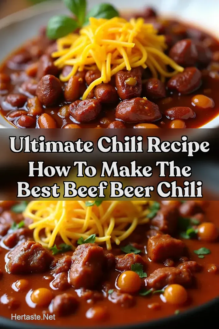 Ultimate Chili Recipe How to Make The BEST Beef Beer Chili