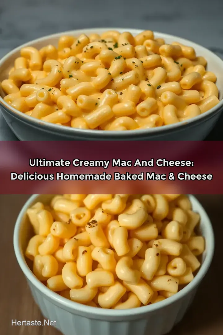 Ultimate Creamy Mac and Cheese: Delicious Homemade Baked Mac & Cheese