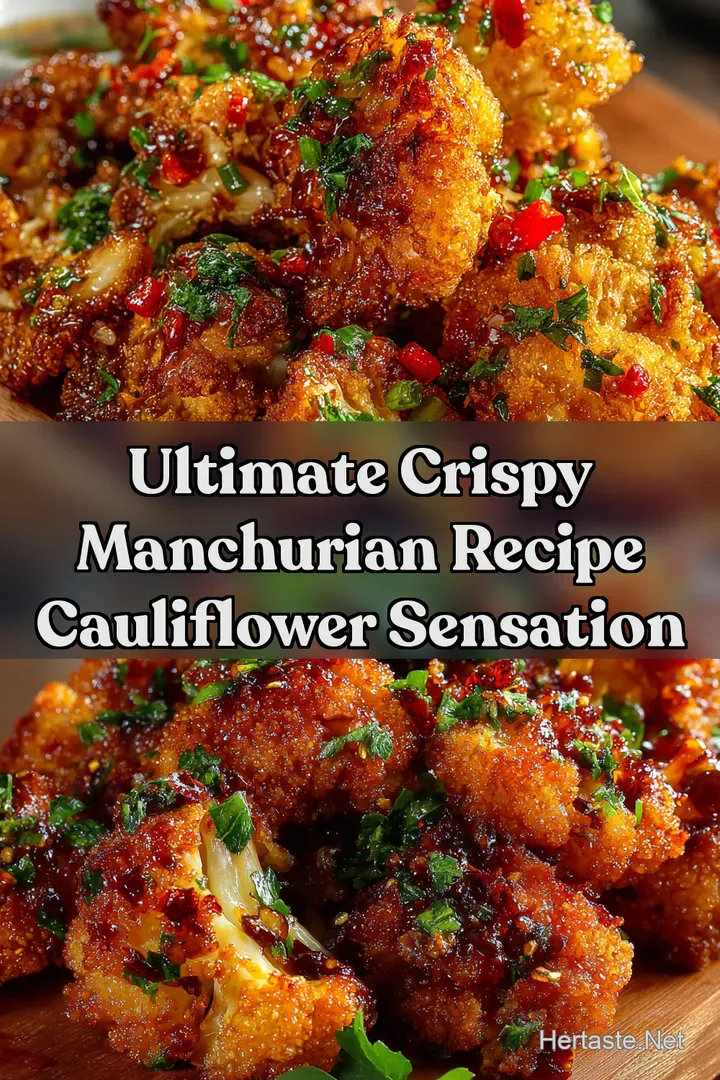 Ultimate Crispy Manchurian Recipe Cauliflower Sensation