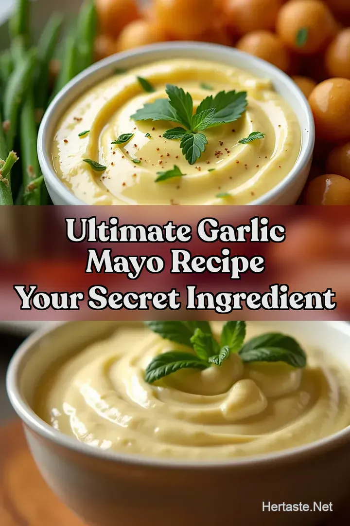 Ultimate Garlic Mayo Recipe Your Secret Ingredient